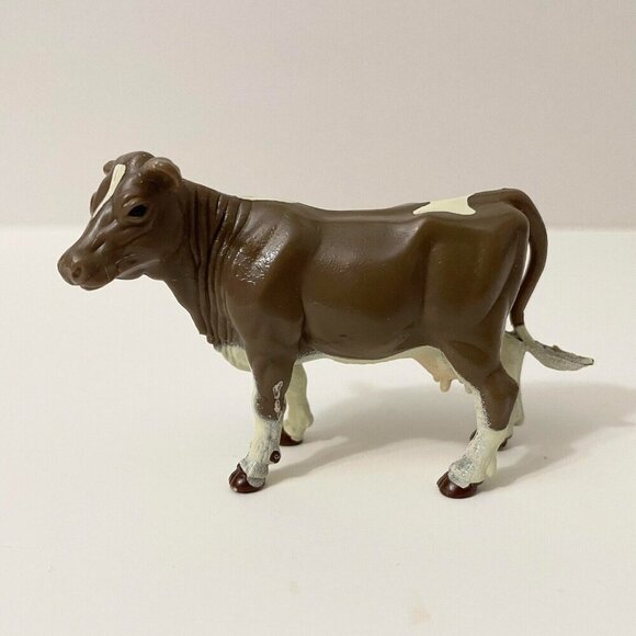 Lot of 2 ERTL Animal Figures Cow and Horse - Picture 2 of 16